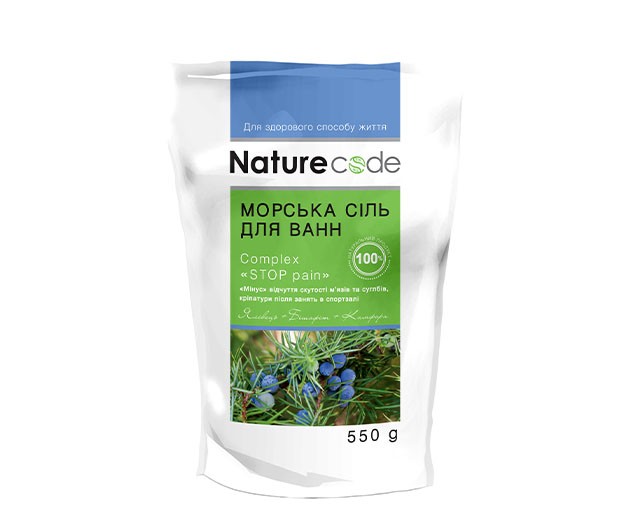 Nature Code bath sea salt "Stop Pain" 550 g